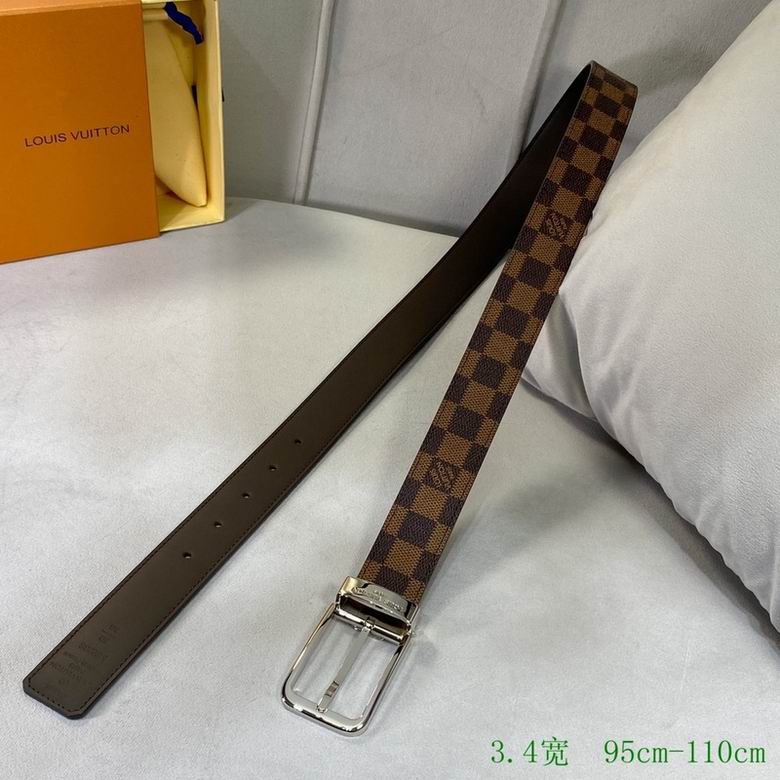 LV Belt 34mmX95-110CM 7D (223)