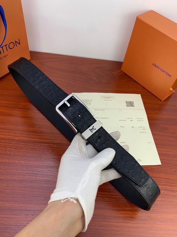 LV Belt 34mmX95-110CM 7D (224)