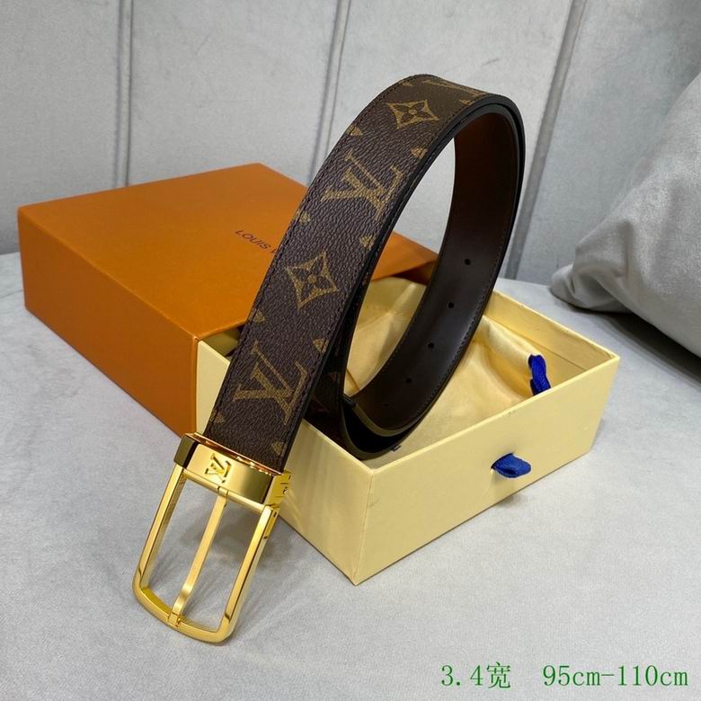 LV Belt 34mmX95-110CM 7D (227)
