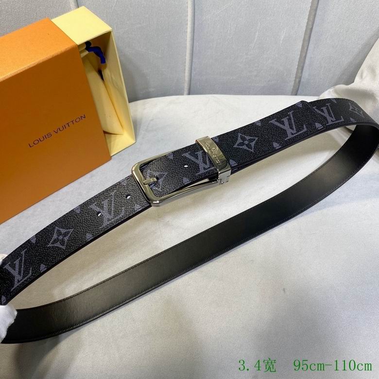 LV Belt 34mmX95-110CM 7D (228)