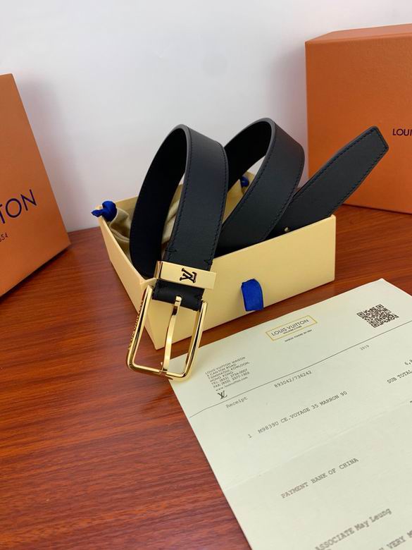 LV Belt 34mmX95-110CM 7D (231)