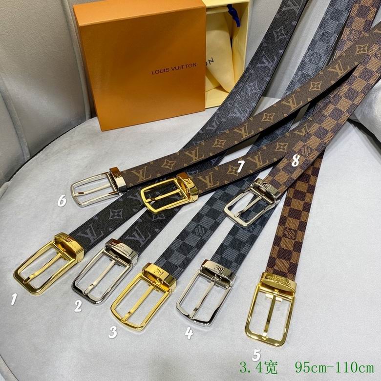 LV Belt 34mmX95-110CM 7D (232)