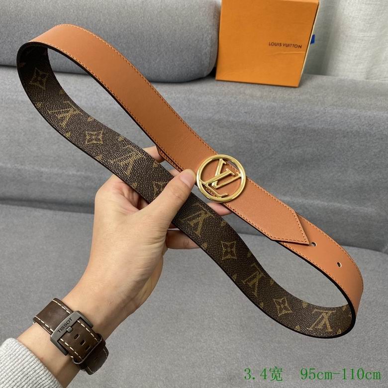 LV Belt 34mmX95-110CM 7D (78)