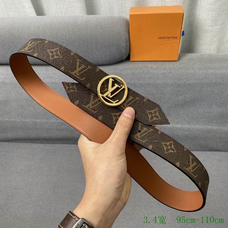 LV Belt 34mmX95-110CM 7D (80)