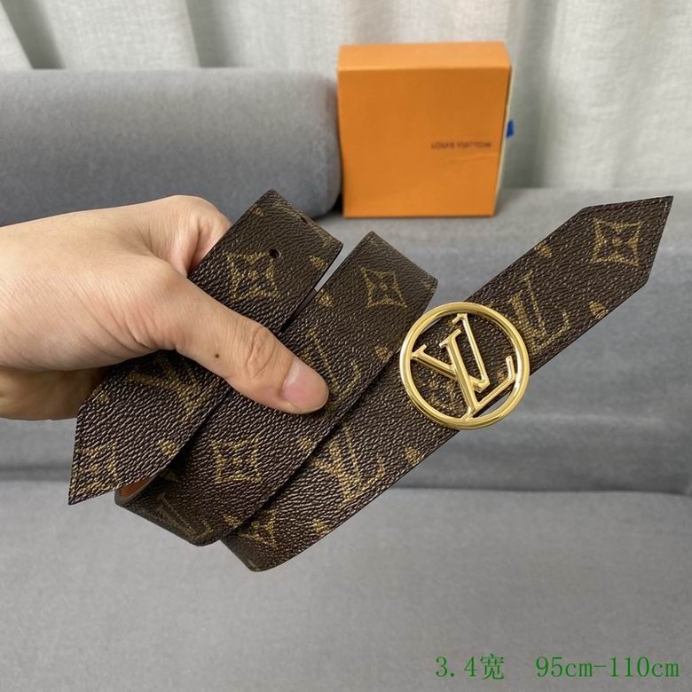 LV Belt 34mmX95-110CM 7D (81)