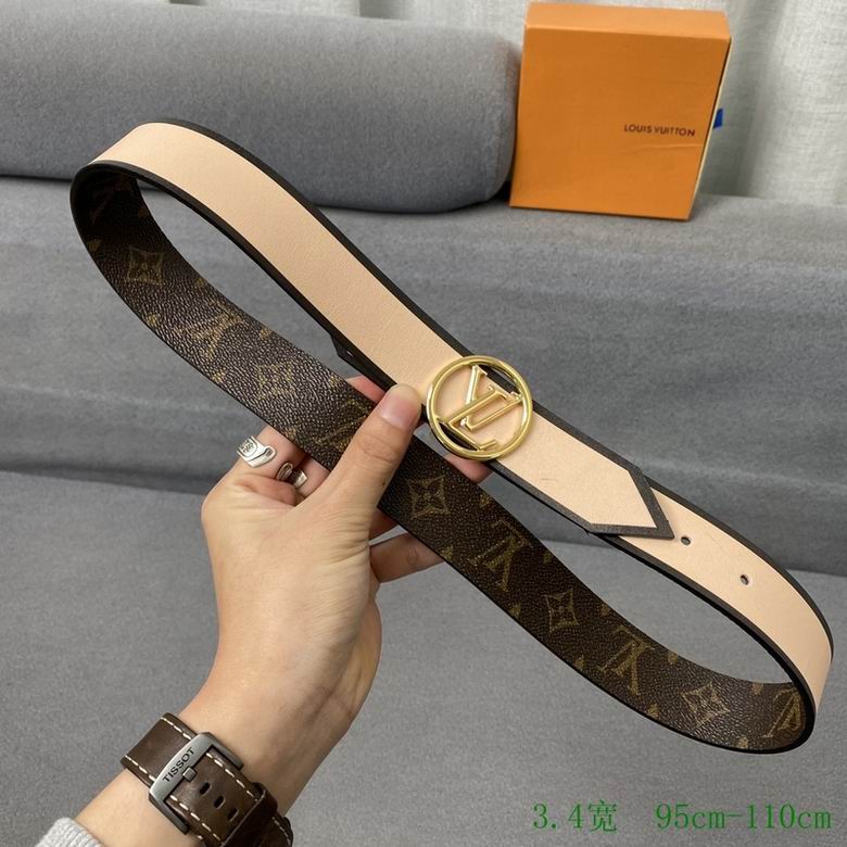 LV Belt 34mmX95-110CM 7D (82)