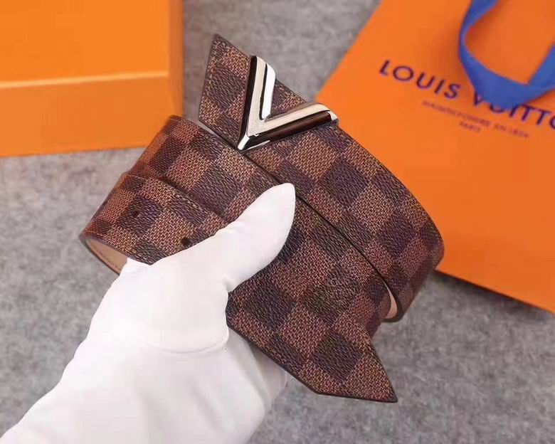 LV Belt 34mmX95-110CM 7D  (125)