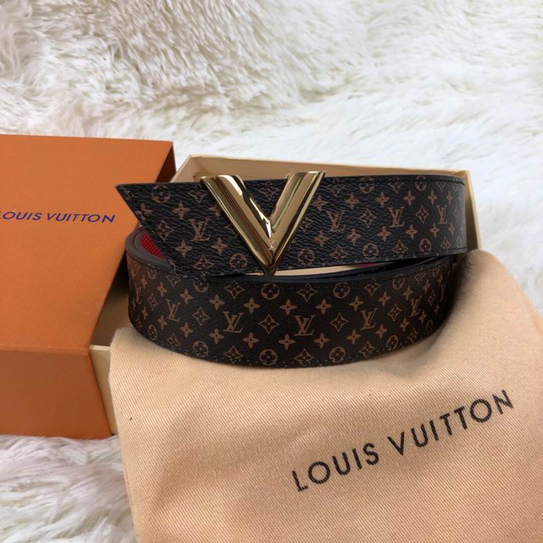 LV Belt 34mmX95-110CM 7D  (126)