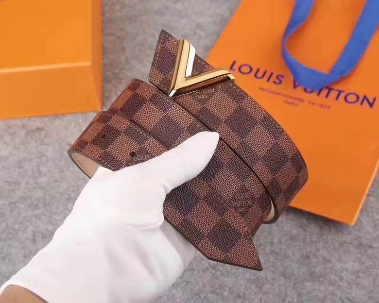 LV Belt 34mmX95-110CM 7D  (127)