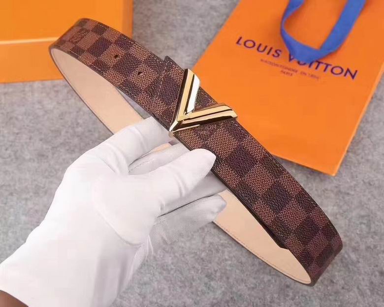 LV Belt 34mmX95-110CM 7D  (129)