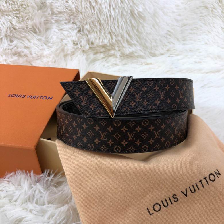 LV Belt 34mmX95-110CM 7D  (132)