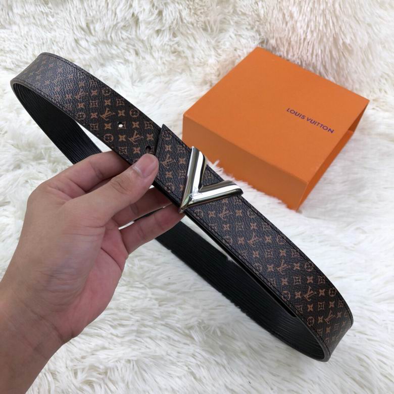 LV Belt 34mmX95-110CM 7D  (134)