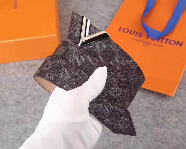 LV Belt 34mmX95-110CM 7D  (135)