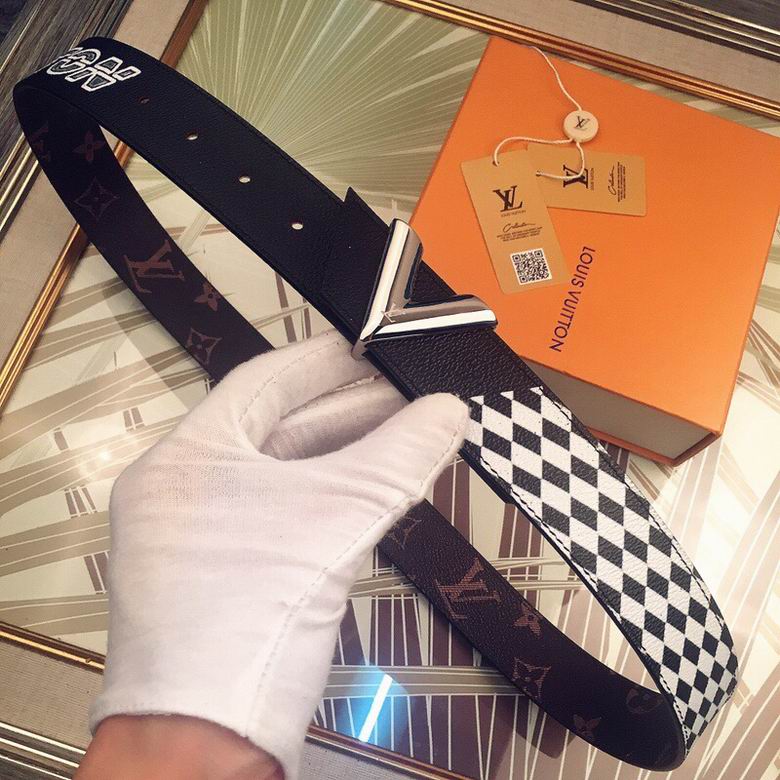 LV Belt 34mmX95-110CM 7D  (140)