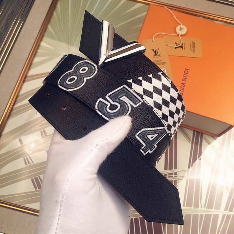 LV Belt 34mmX95-110CM 7D  (141)