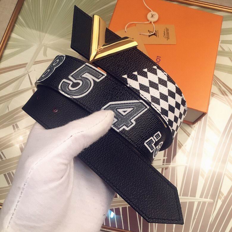 LV Belt 34mmX95-110CM 7D  (143)