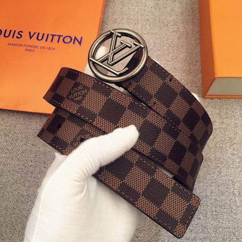 LV Belt 34mmX95-110CM 7D  (165)