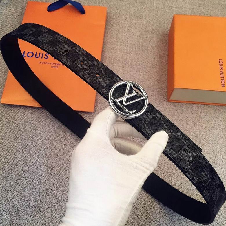 LV Belt 34mmX95-110CM 7D  (174)