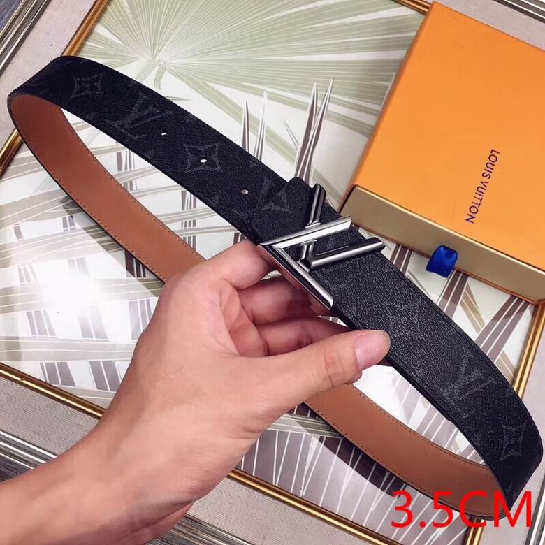 LV Belt 34mmX95-110CM 7D  (188)