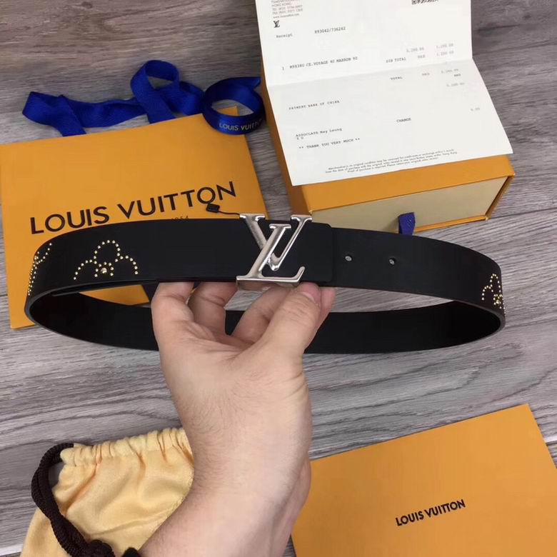 LV Belt 34mmX95-110CM 7D  (197)