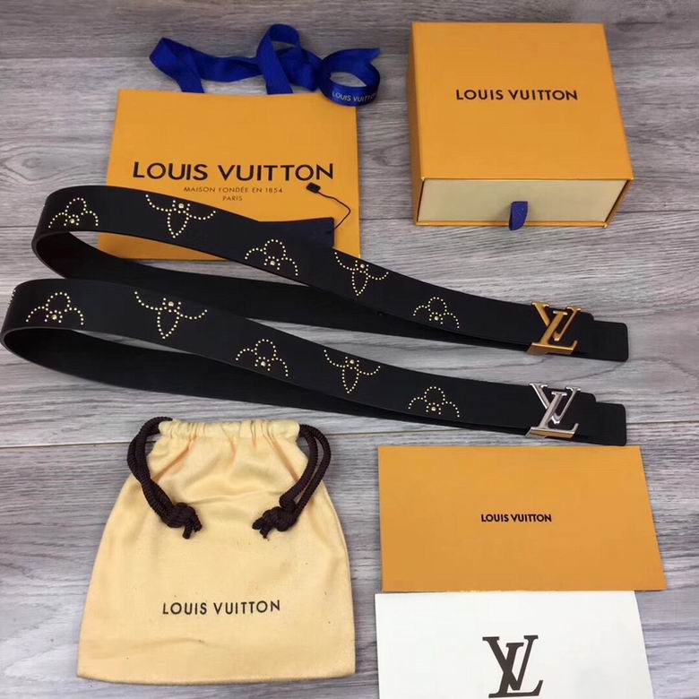 LV Belt 34mmX95-110CM 7D  (201)