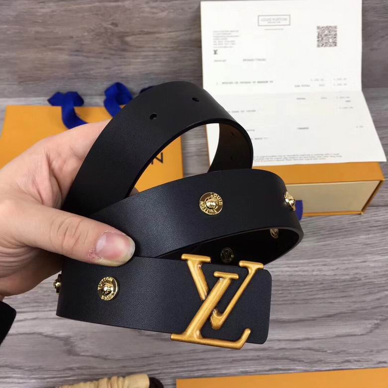 LV Belt 34mmX95-110CM 7D  (204)