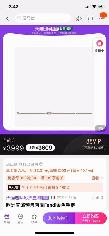 Fendi bracelet 04lyx49 (2)