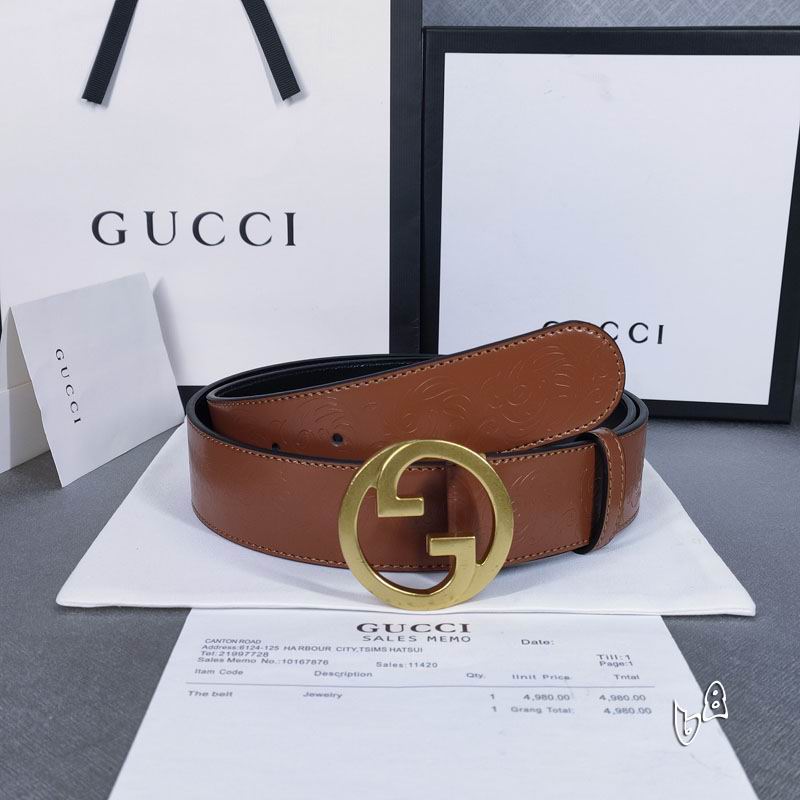 Gucci belt 38mmX90-125cm lb (3)
