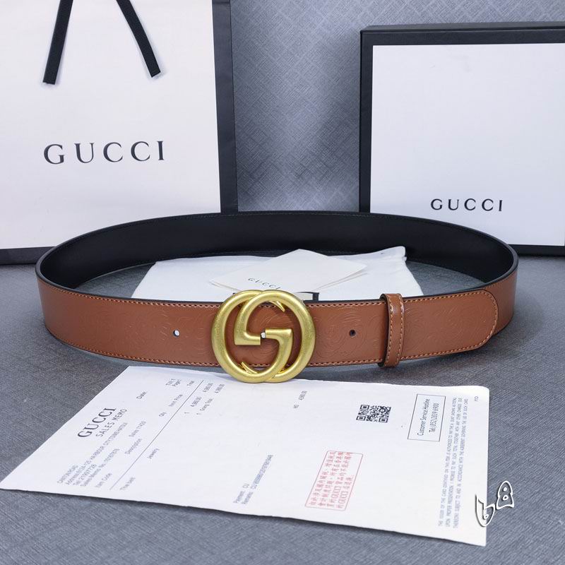 Gucci belt 38mmX90-125cm lb (30)