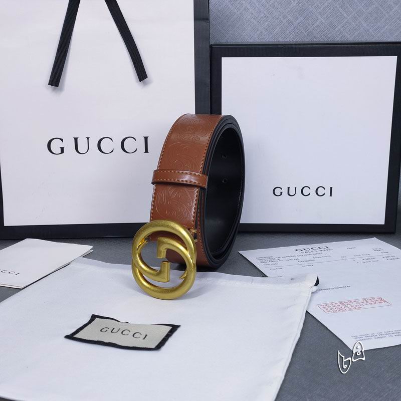 Gucci belt 38mmX90-125cm lb (31)