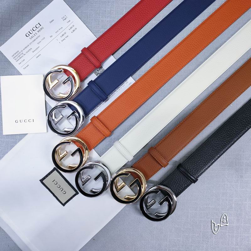 Gucci belt 38mmX90-125cm lb (36)
