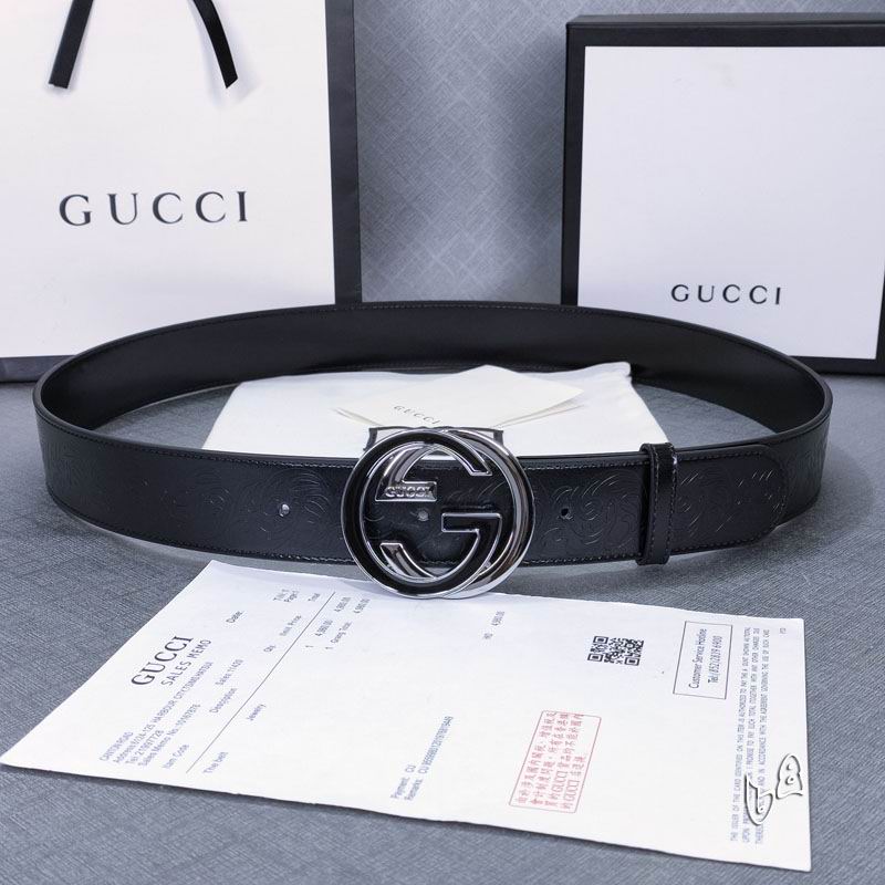 Gucci belt 38mmX90-125cm lb (4)