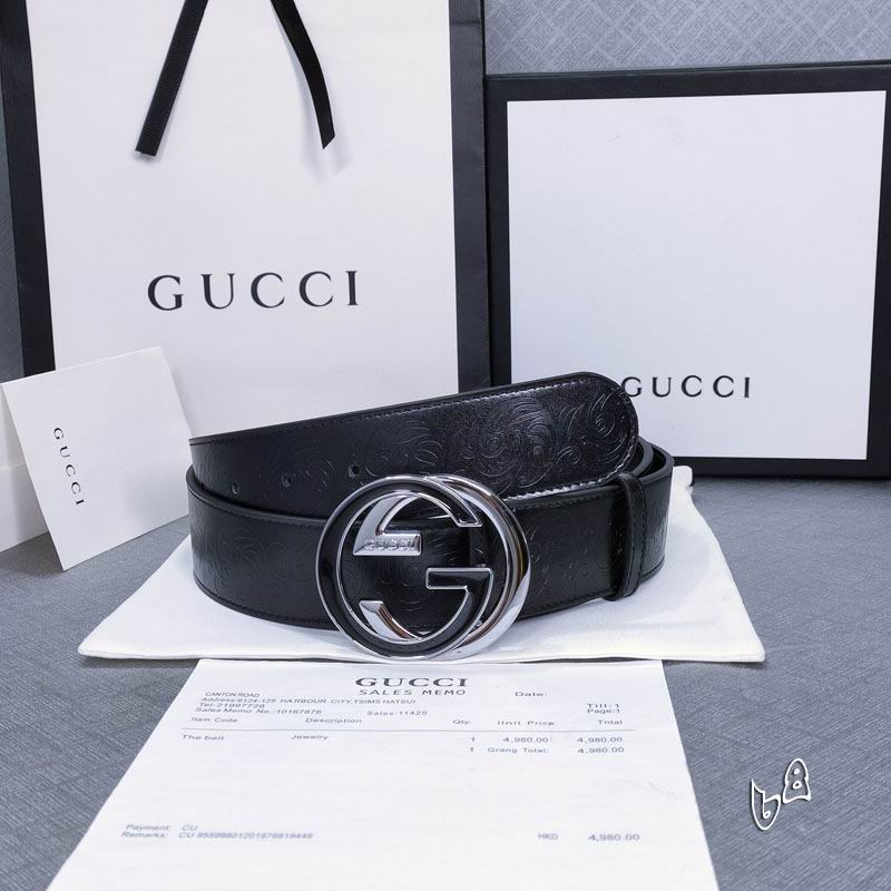 Gucci belt 38mmX90-125cm lb (6)