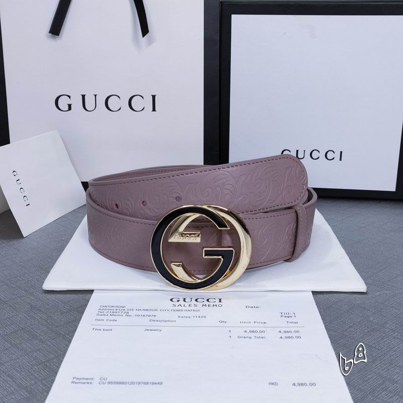 Gucci belt 38mmX90-125cm lb (9)