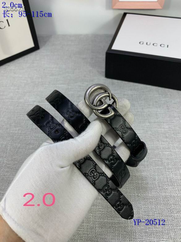 Gucci belt 20mm 95-115cm 8L02