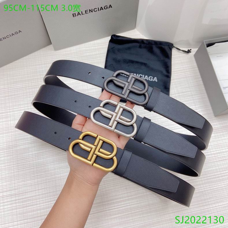 Balenciaga belt 30mmX95-115cm 7D09