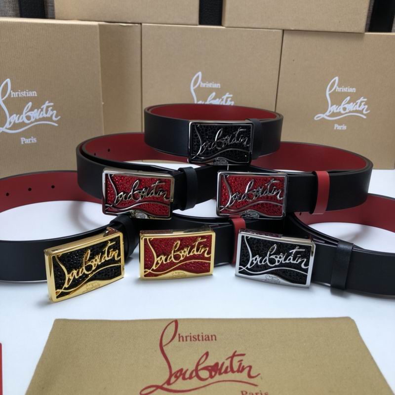 Christian Louboutin belt 35mmX95-125cm 7D02