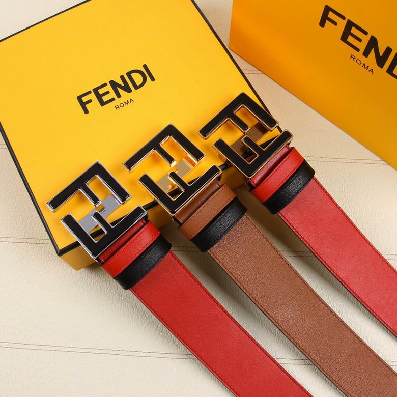 Fendi Belt 38mmX95-125cm 7D43