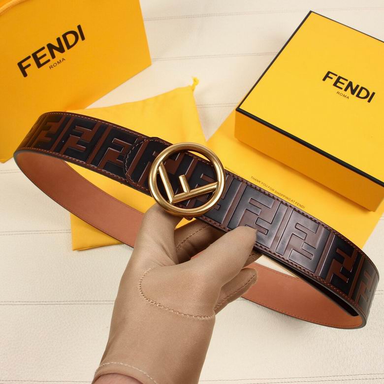 Fendi Belt 38mmX95-125cm 7D82