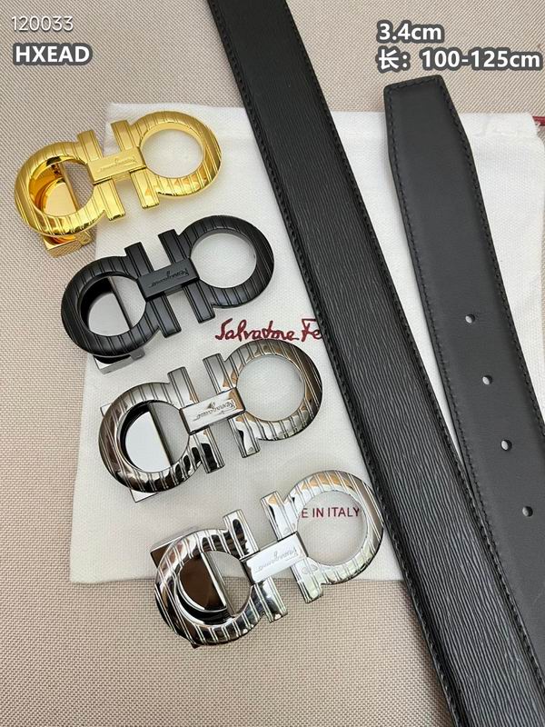 Ferragamo belt 34mmX100-125cm 8L03