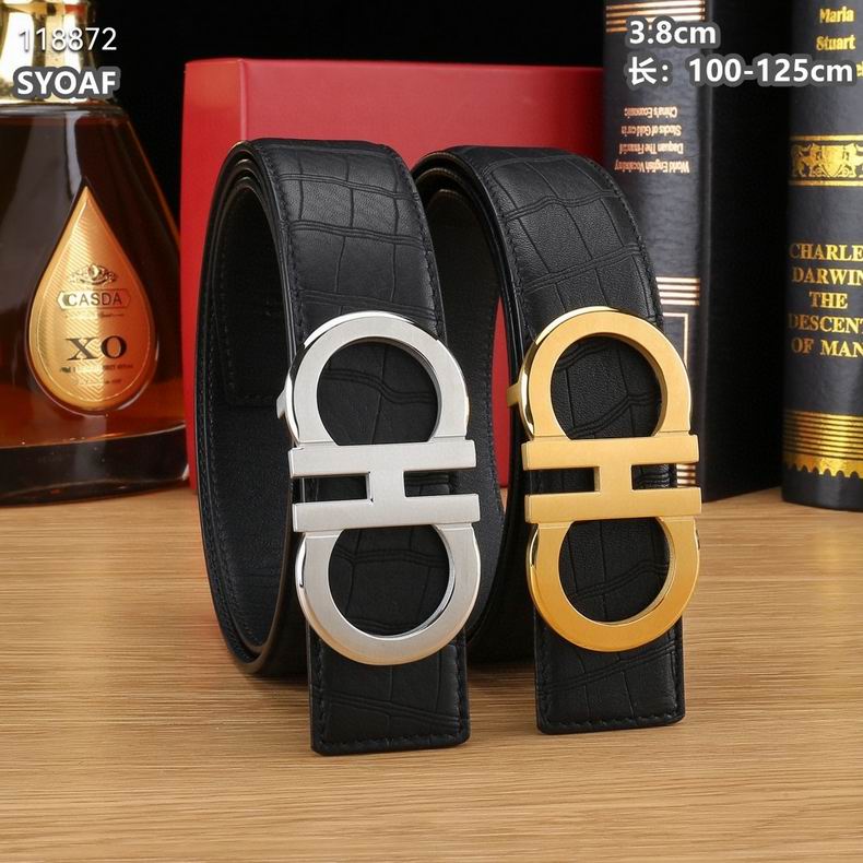 Ferragamo belt 38mmX100-125cm 8L14