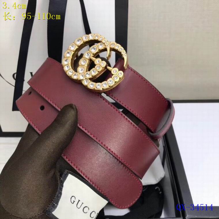 Gucci belt 34mm 95-110cm 8L01