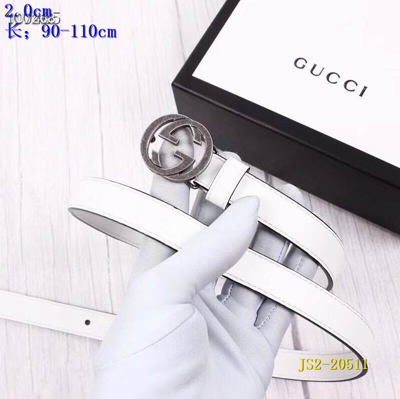 Gucci belt 20mm 90-110cm 8L01